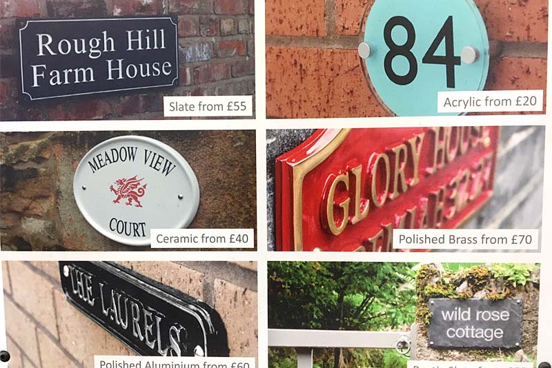 Ceramic House Signs