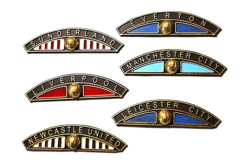 Football heritage railway nameplates