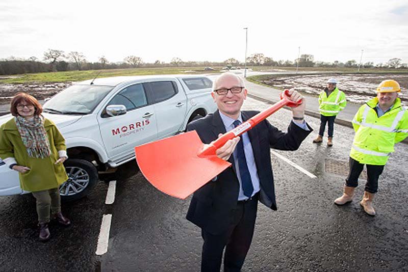 councillor david wright at the ni park newport shropshire