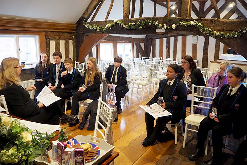 students at newport guildhall