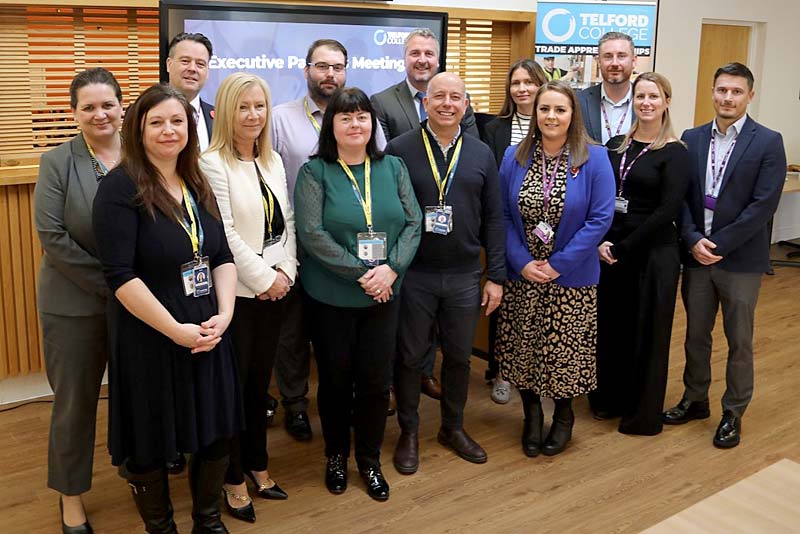 lawrence wood with telford college staff